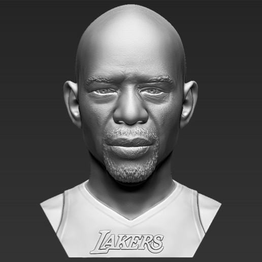 kareem abdul jabbar Büste 3d Druck bereit stl obj Formate basketball angeles chicago michael jordan magic johnson shaq duncun verhärten curry durant kobe bryant lakers nba Bullen 3D print model - Mito3D