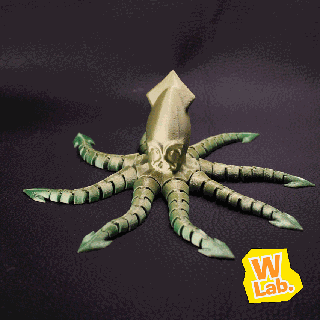 karen articulated kraken animal toy octopus squid fantastic flexible flexi mystique assembly cute pirate print place 3d print model - Mito3D