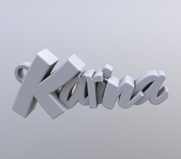 karina keychain llavero keychains 3d print model - Mito3D