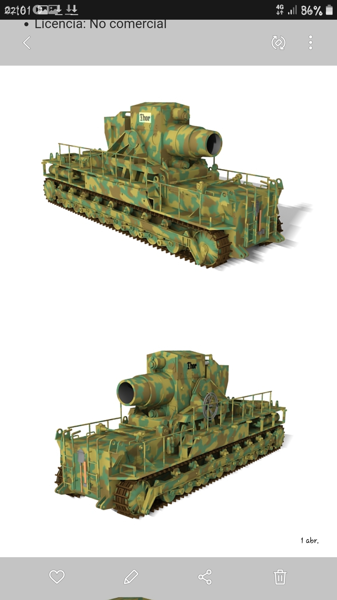 karl ger 040 041 thor Tedesco mondo guerra ii assedio mortaio vari ww battaglia serbatoio panzer 3D print model - Mito3D