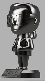 karl Lagerfeld brinquedo arte chanel Karl moda chanelbeleza kl 3dfanart 3d print model - Mito3D