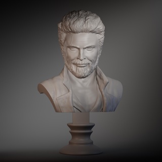 Karl Urbain gamelle Boucher buste art 3d print model - Mito3D