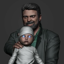 Karl kentsel Kasap bebek Karaburban Erkekler Televizyon dizisi heykel benzerlik 3dprint 3d print model - Mito3D
