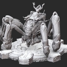 karn shibboleth gears war 3d model stl file print game locust cog figure figurine miniature statue character 3d print model - Mito3D