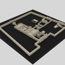 karnak têmpora arquitetura Karnaktemple Egito Rometémplo prédio famoso Arquitetura famosa 3d print model - Mito3D