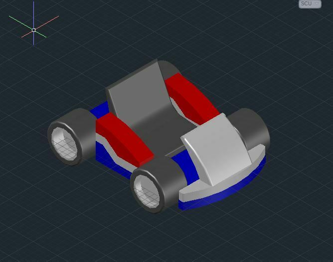 kart coche vehiculo súper mario carreras Inauguración 3D print model - Mito3D