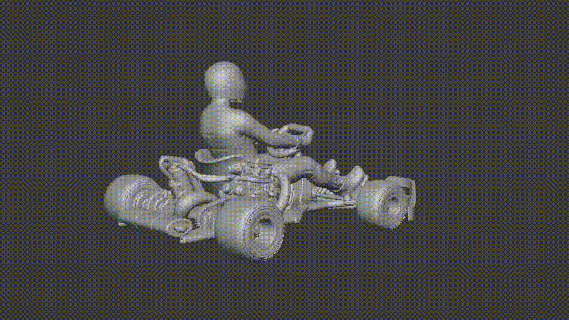 karting sürücü ölçek ralli pilot f1 kask oyun şampiyon yarış formül 1 insanlar yol reçine sla fdm araba heykel kart 3d print model - Mito3D