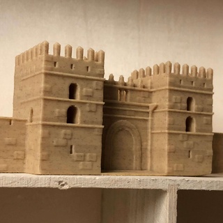 kasbah mehdya - kenitra morocco castle gate maroc moroccan arabic islam islamic historical kasba alcazaba miniworld3d miniworld architecture landmark monument africa fort 3d print model - Mito3D