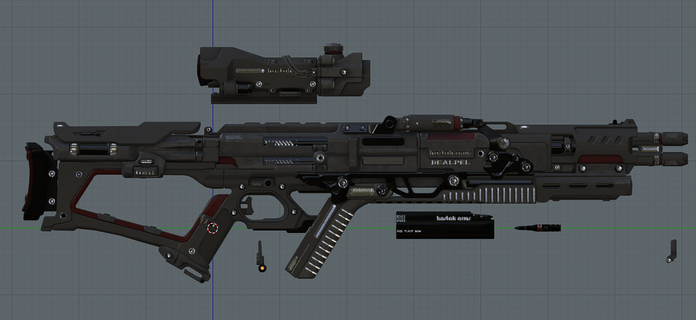 kastak energy sniper - star citizen gun 3d print model - Mito3D