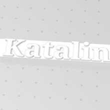 katalina marker verschiedene name 3d print model - Mito3D