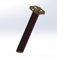 katana handle game toy decoration sword ninja samurai 3d print model - Mito3D