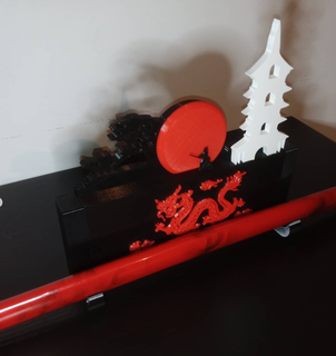 katana titolare supporto casa samurai Giappone sciabola 3d print model - Mito3D