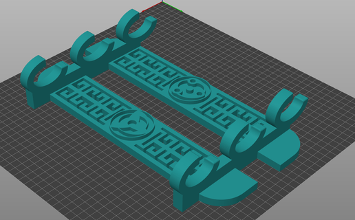 Katana duvar binmek paylaşımcı 3 Kılıçlar 3d print model - Mito3D