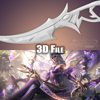 katarina faerie court prestige league legends stl files 3d print file gun model weapon cosplay lol 3d print model - Mito3D
