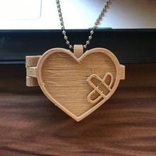 katawa shoujo logo accessories art accessory box charm heart keychain locket necklace visual novel signs logos 3d print model - Mito3D