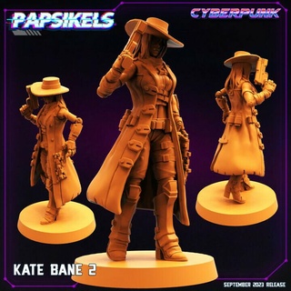 kate bane 2 npc human female guns cowboy cyberpunk 3d print model - Mito3D