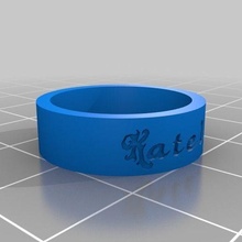 Katelyn Ring Schmuck angepasst Ringe 3d print model - Mito3D