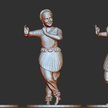 Kathak hinzufügen tanzen Yoga nritya Tänzer Mädchen Pose jung 3d print model - Mito3D