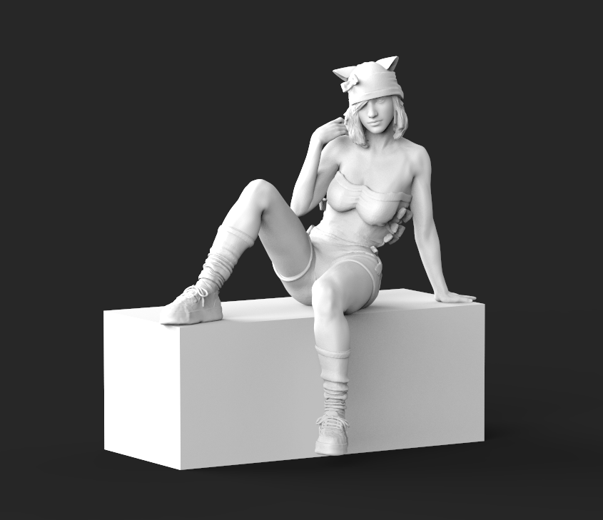 katherine umano figura diorama persona miniatura 3D print model - Mito3D