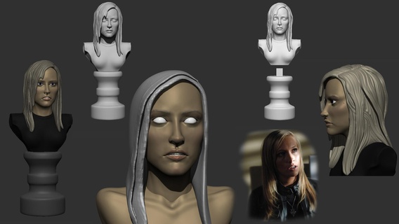 Katie Cassidy surnaturel créer jouet statuette modèle 3d print model - Mito3D