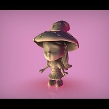 katya super monsters toy netflix witch little 3d print model - Mito3D