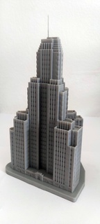 Kavanagh bâtiment 3d impression modèle appartement architecture Argentine ville gratte ciel Urbain structure miniatures 3d print model - Mito3D