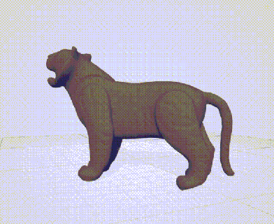 kavi tigre selva animal gato felino 3d print model - Mito3D