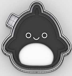 kawai penguin squishmallow - freshie mold silicone box 3d model molding mould stl make manufacture molds boxes 3d print model - Mito3D