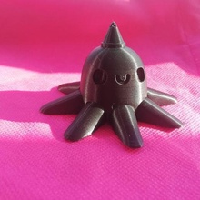 kawai simple octopus art toy 3d print model - Mito3D