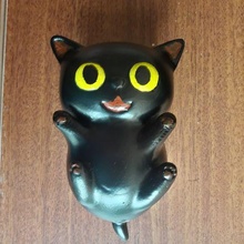 kawaii cat ornament black anime animal cute funny kitty 3d print model - Mito3D