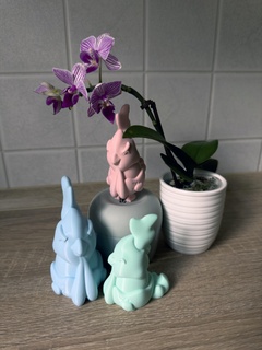 Kawaii frango animal brinquedo Páscoa decoração impressão colocar apoia flexi ovo 3d print model - Mito3D