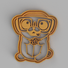 kawaii dog pug cookie cutter art cute dogkawaii 3d print model - Mito3D