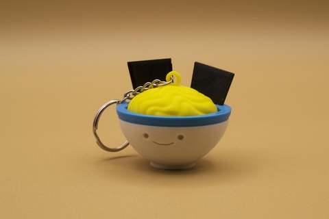 kawaii Lebensmittel Schlüsselbund Ramen japanisch Japan Anime Otaku 3d print model - Mito3D