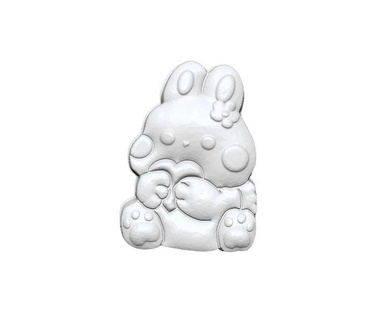 kawaii küçük tavşan stl dosya 3d baskı lazer cnc yönlendirici yazdırılabilir model indir banyo bomba sabun bombası kalıp yapımı vakum şekillendirme 3d print model - Mito3D