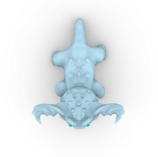 kawaii mostro blu arte creatura creature immaginario leggende personaggi 3d print model - Mito3D