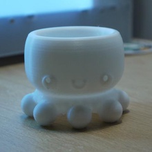 kawaii octopus holdercontainer home 3d print model - Mito3D