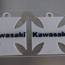 kawasaki portachiavi motociclo marca logo chiave squillare chiavi 3d print model - Mito3D