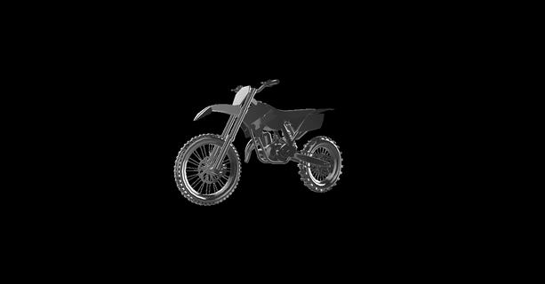 kawasaki kx250 moto motosiklet motor bisiklet le la Motorrad 3d print model - Mito3D