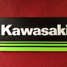 kawasaki logo sinal a arte motocicleta sinais de logotipos 3d print model - Mito3D