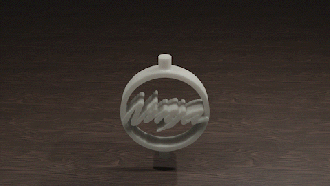 kawasaki ninja keychain spins kawasaki ninja superbike keychain key ring car motorcycle automobile gadget spins  3d print model - Mito3D