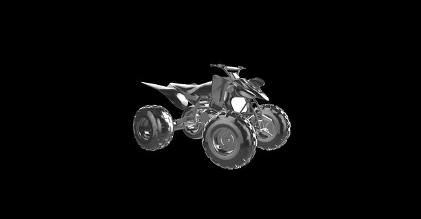 kawasaki quadro moto moteur vélo motocyclette motorrad 3d print model - Mito3D
