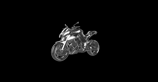 kawasaki z1000 moto motosiklet motor bisiklet le la Motorrad 3d print model - Mito3D