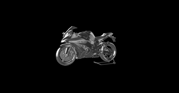 kawasaki zx10r moto motosiklet motor bisiklet le la Motorrad 3d print model - Mito3D