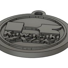 kawasaki zx12r porte clés 3d print model - Mito3D