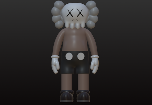 kaws juego personaje 3d impresión impresora filamento figurilla arte 3dprinting gracioso figura esculpir escultura modelo divertido pla 3dprinter imprimible modelos 3dmodel figuritas cifras caracteres esculturas imprimibles 3d print model - Mito3D