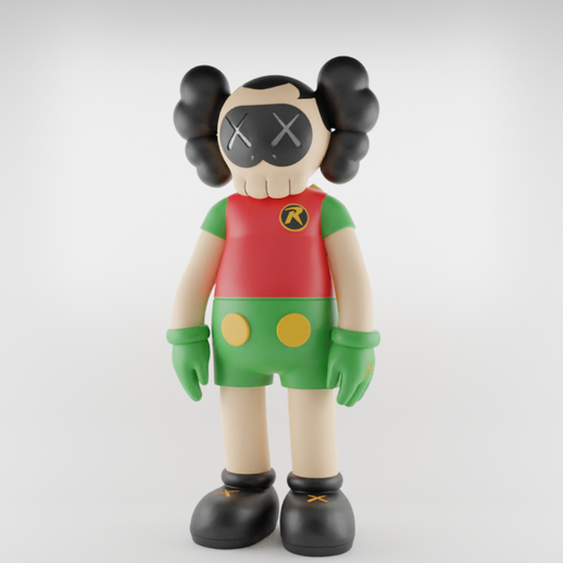 kaws batman Robin 3D print model - Mito3D