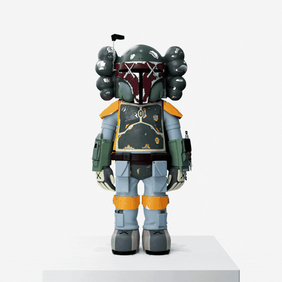 kaws boba fett guerres étoiles art medicom jouet engouement sculpture personnage décoration maison accueil hyperbête stormtrooper yoda boba fett dark vader mandalorien combo 3d print model - Mito3D