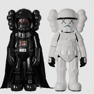 kaws Darth Vader Fırtına asker Arkadaş Sanat medicom oyuncak yıldız eskültür karakter yüksek poli ev heykel hiper canavar Yıldız Savaşları Yoda Boba fett Mandalyacı 3d print model - Mito3D