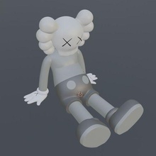 kaws figura kaw personagem corpo ilustração homem estátua arte brinquedo brinquedos gametoys 3dprint 3d impressão 3d print model - Mito3D