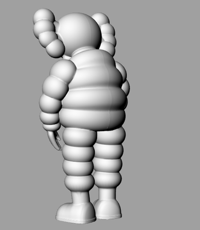 kaws michelin arte 3d print model - Mito3D